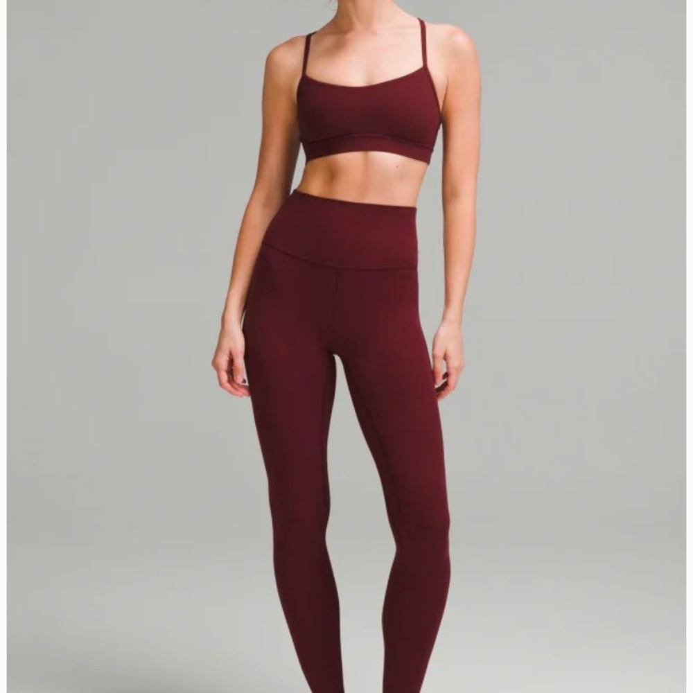 NWOT Lululemon Align Garnet 28 inch High-Waisted Leggings sz 10